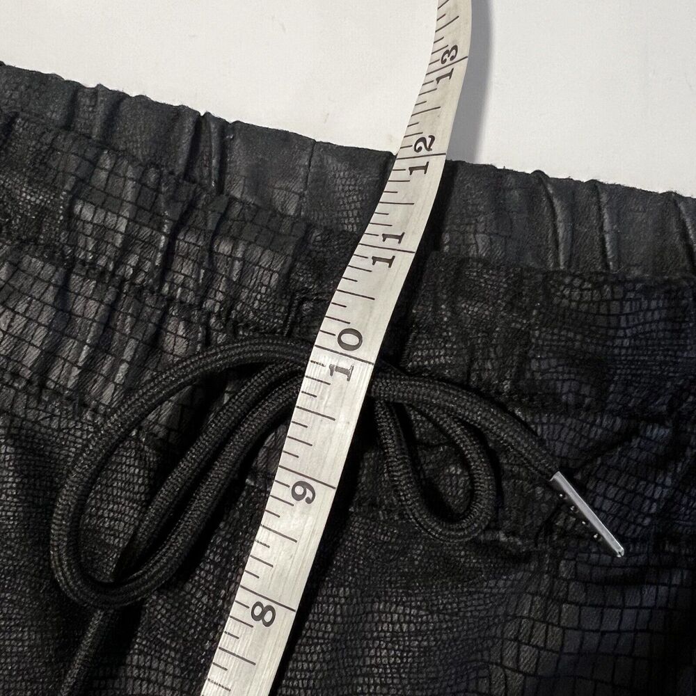 Bevy Flog Sz 30 Shely Drawstring Pants in Black Snake - Picture 8 of 11